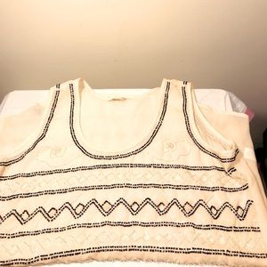 Charming Charlie Blush Peach Sheer Top Size M